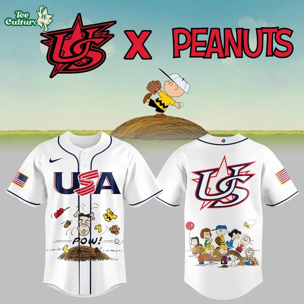 USA Baseball x Peanuts Limited Edition Jersey 2026 Image