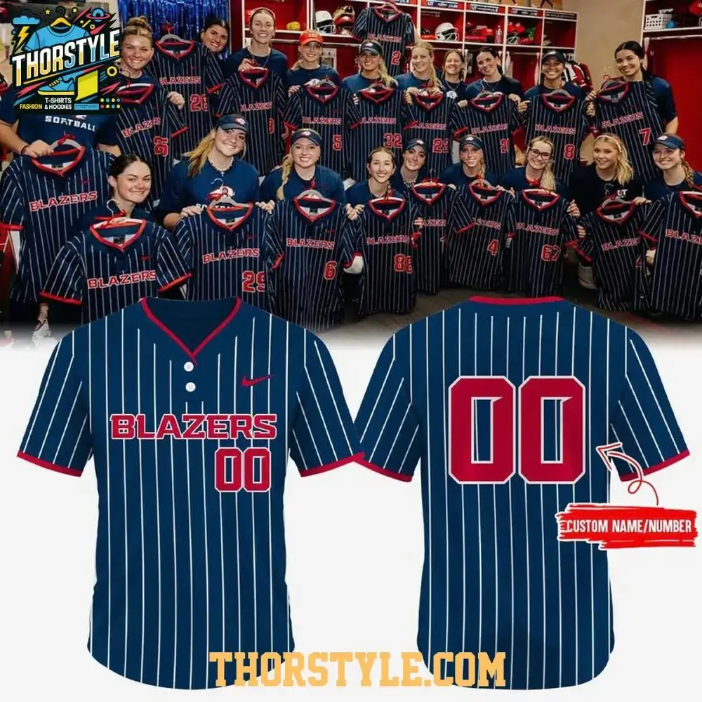 Utah Tech Trailblazers Softball 2026 Personalized Baseball Jersey Image