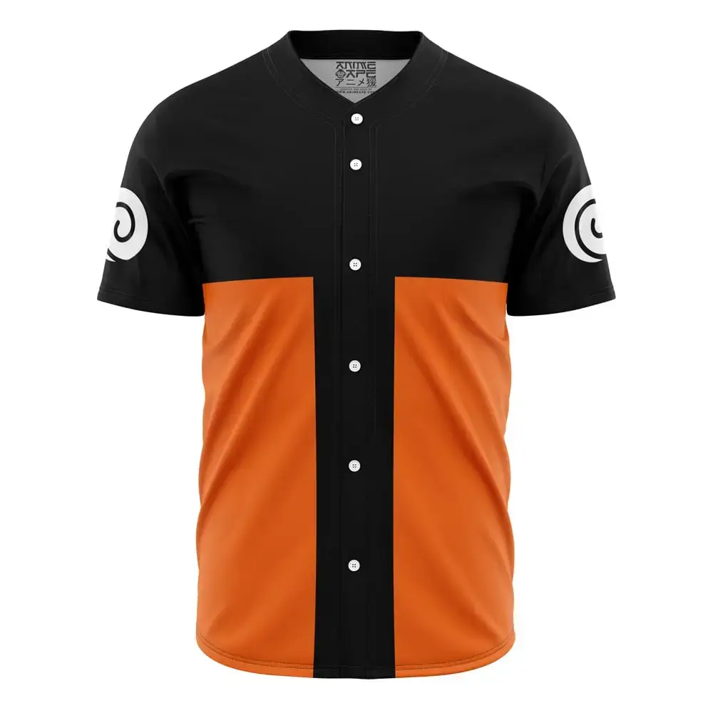 Uzumaki V2 Shippuden No Piping Baseball Jersey Image