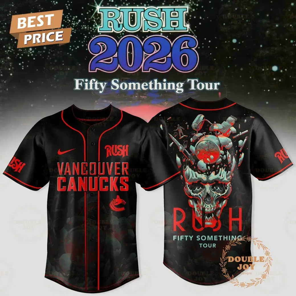 Vancouver Canucks x RUSH Tour 2026 Baseball Jersey Image