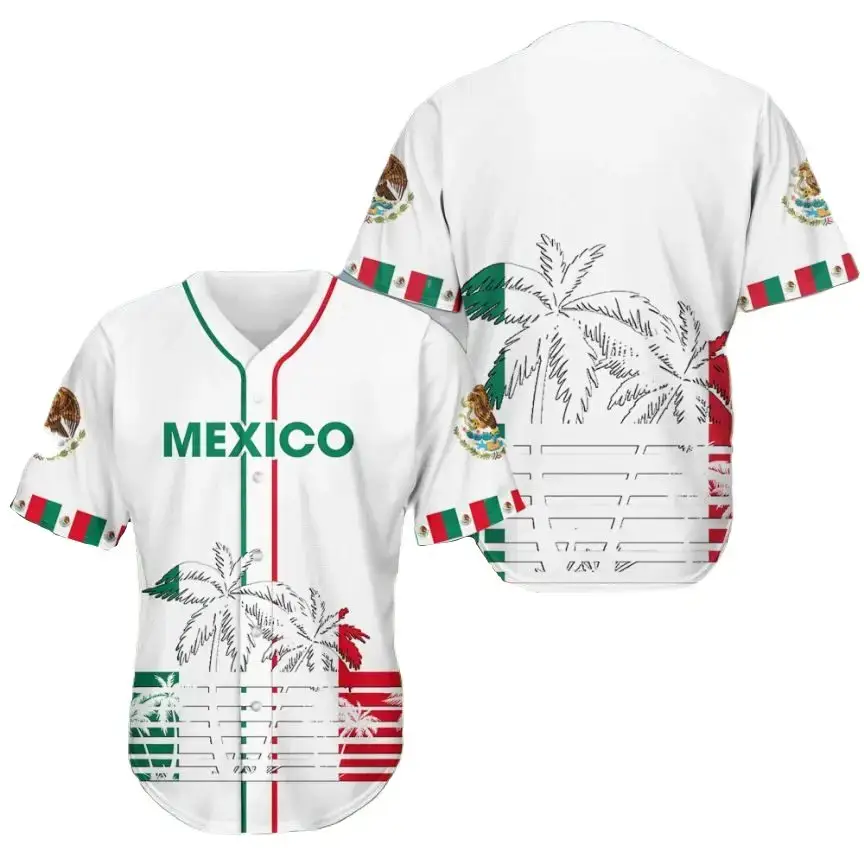 Vibrant Mexico Baseball Jersey - Celebrate Style & Culture Today! Image