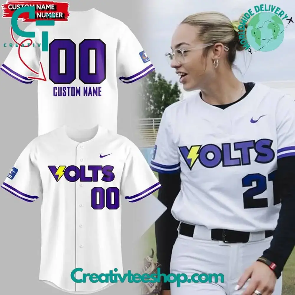 Volts Special New White Custom Baseball Jersey Image