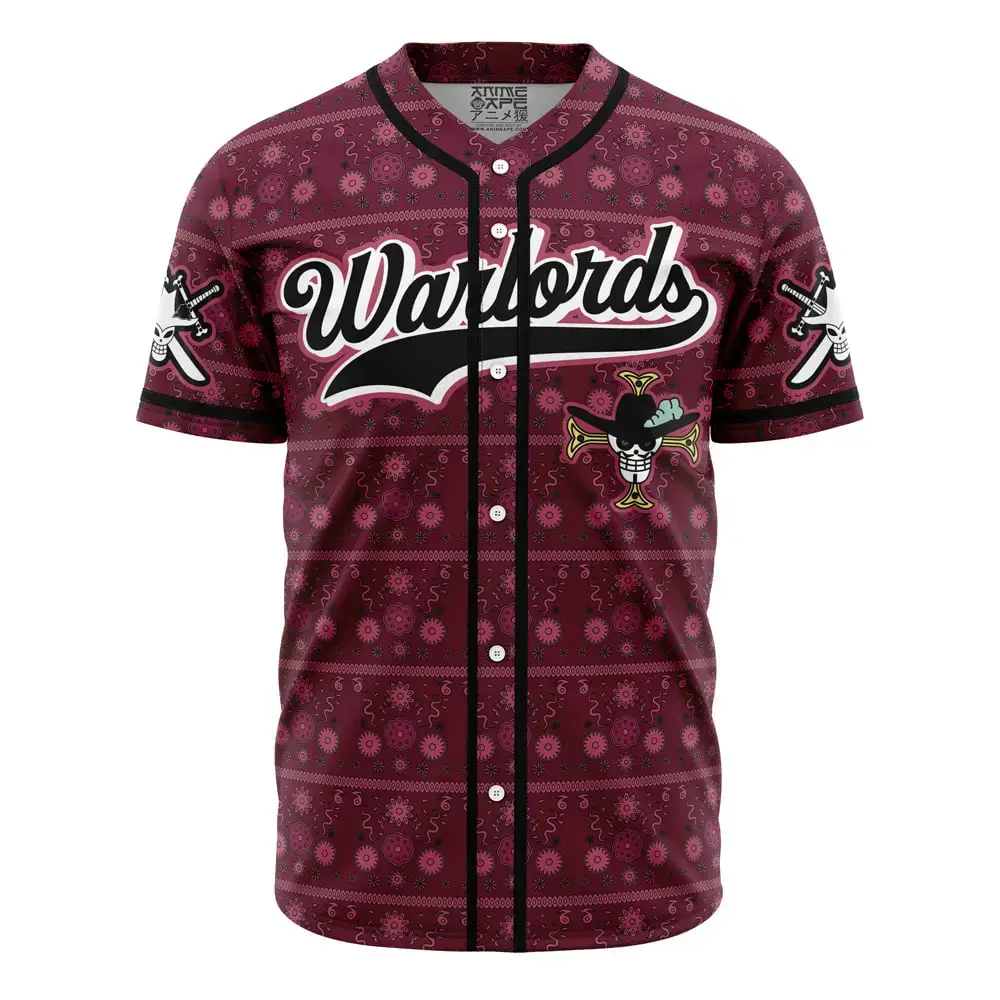 Warlords Mihawk One Piece Baseball Jersey Image