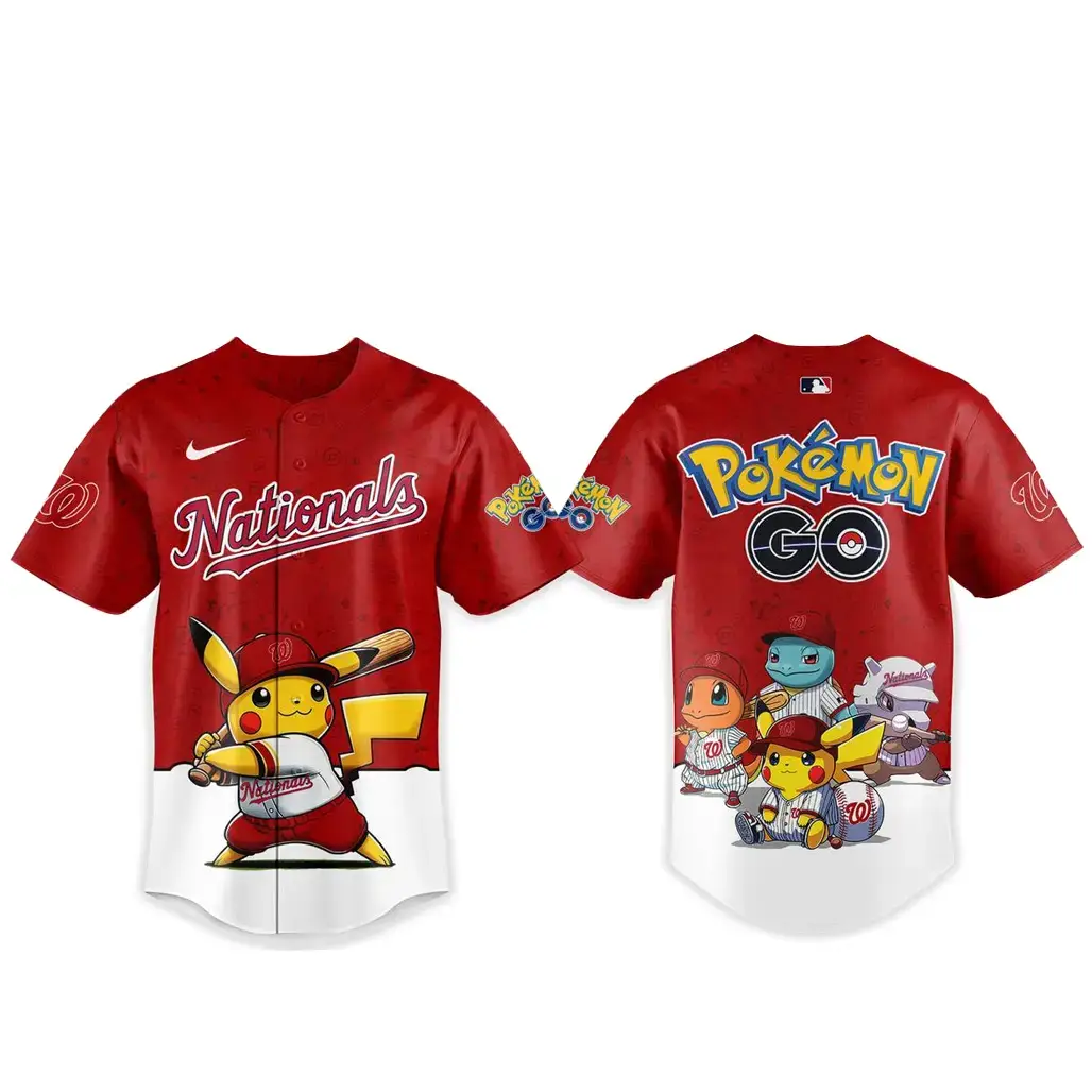 Washington Capitals Pokemon Go Night 2026 Game Baseball Jersey Image