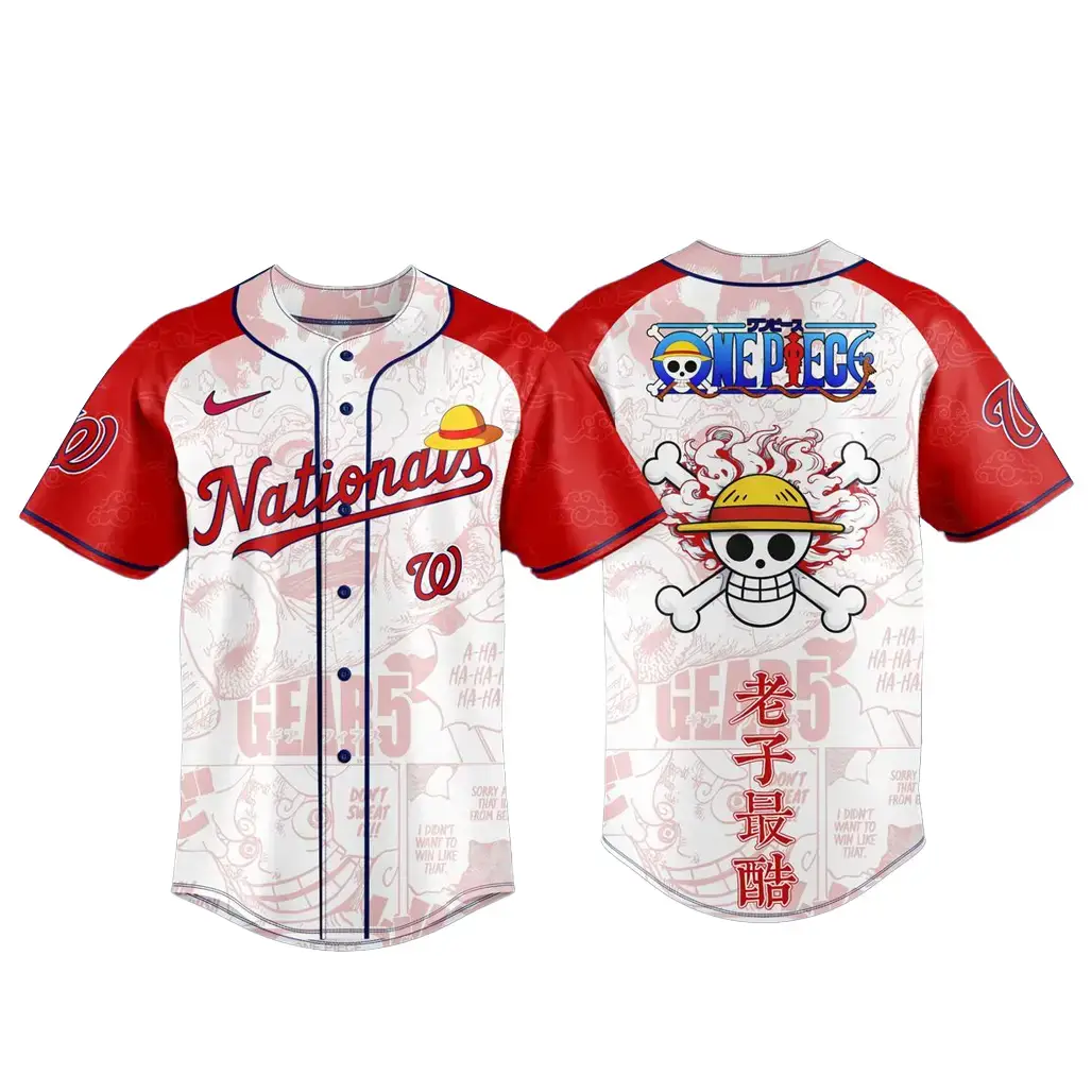 Washington Capitals x One Piece Night 2026 Game Baseball Jersey Image