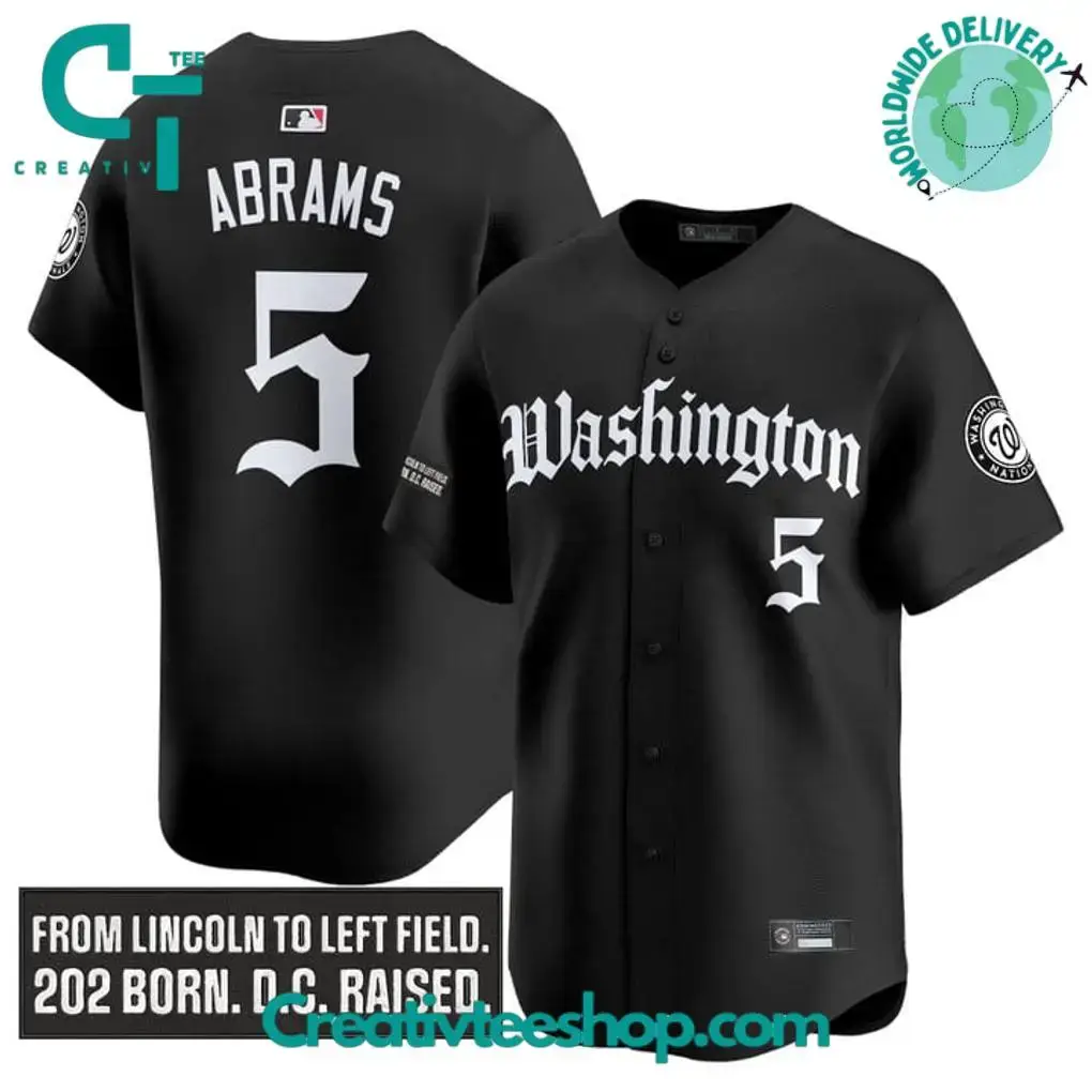 Washington Nationals 'Gothic Capitol Edition' Custom Baseball Jersey Image