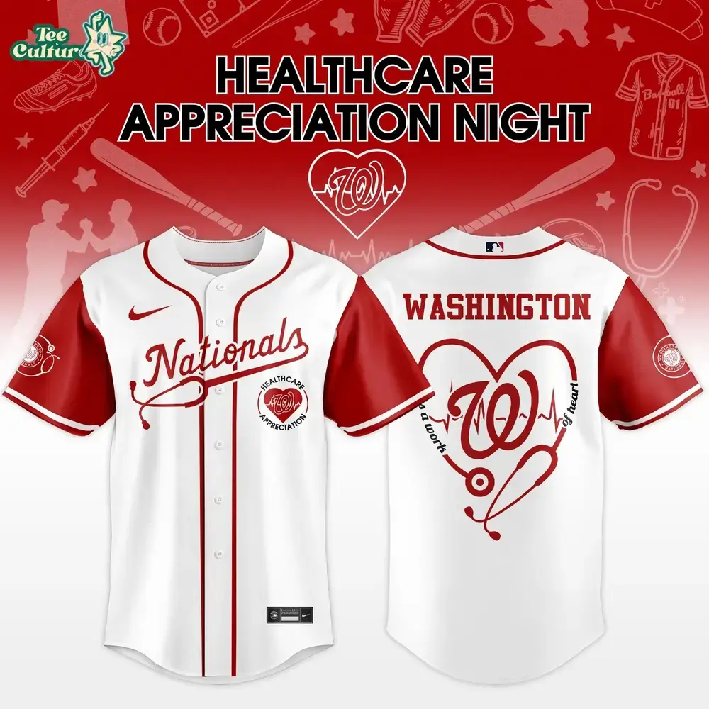 Washington Nationals Healthcare Appreciation Night 2026 Limited Edition Baseball Jersey Image