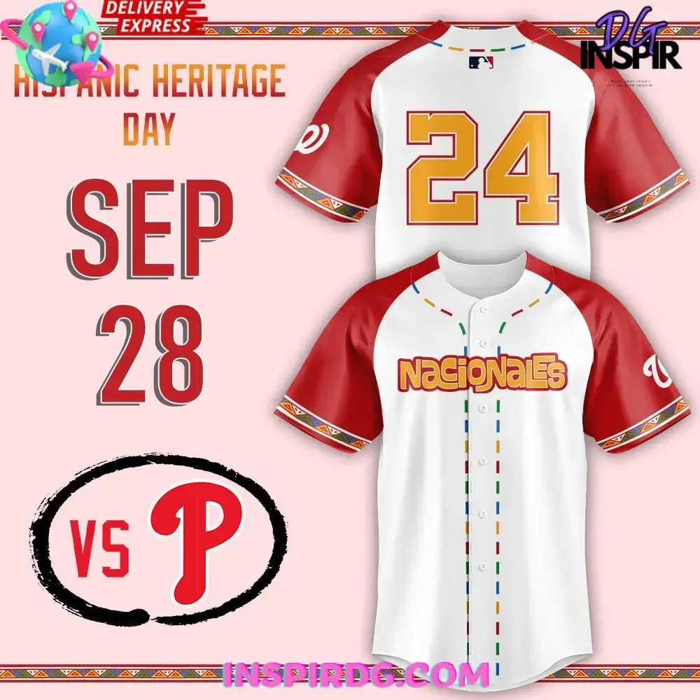 Washington Nationals Hispanic Heritage Day 2024 Baseball Jersey Image