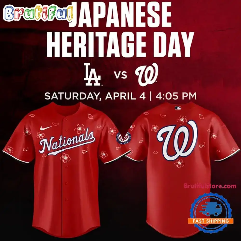 Washington Nationals Japanese Heritage Day Limited Edition Baseball Jersey Image