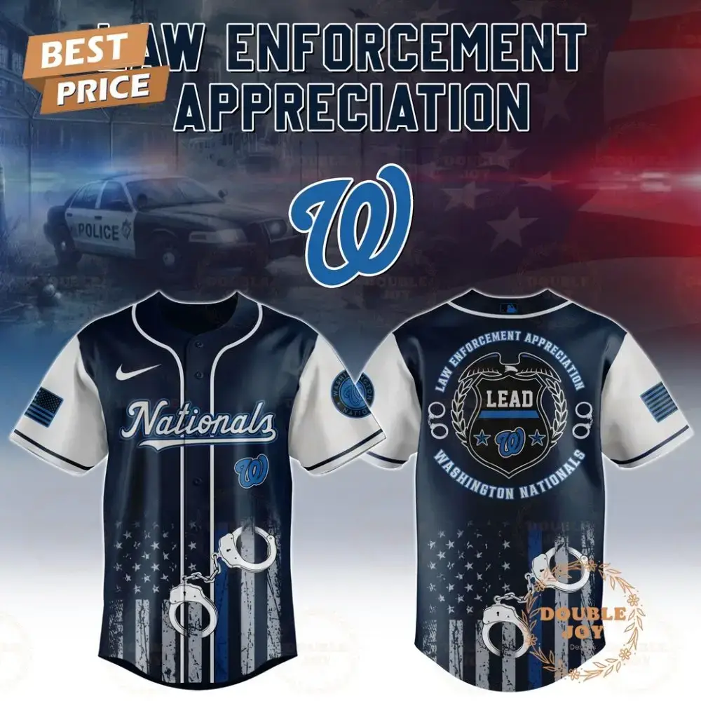 Washington Nationals Law Enforcement Appreciation Day 2025 Special Edition Baseball Jersey Image