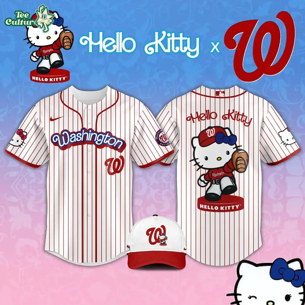 Washington Nationals MLB Hello Kitty Night 2026 Collector Jersey Image