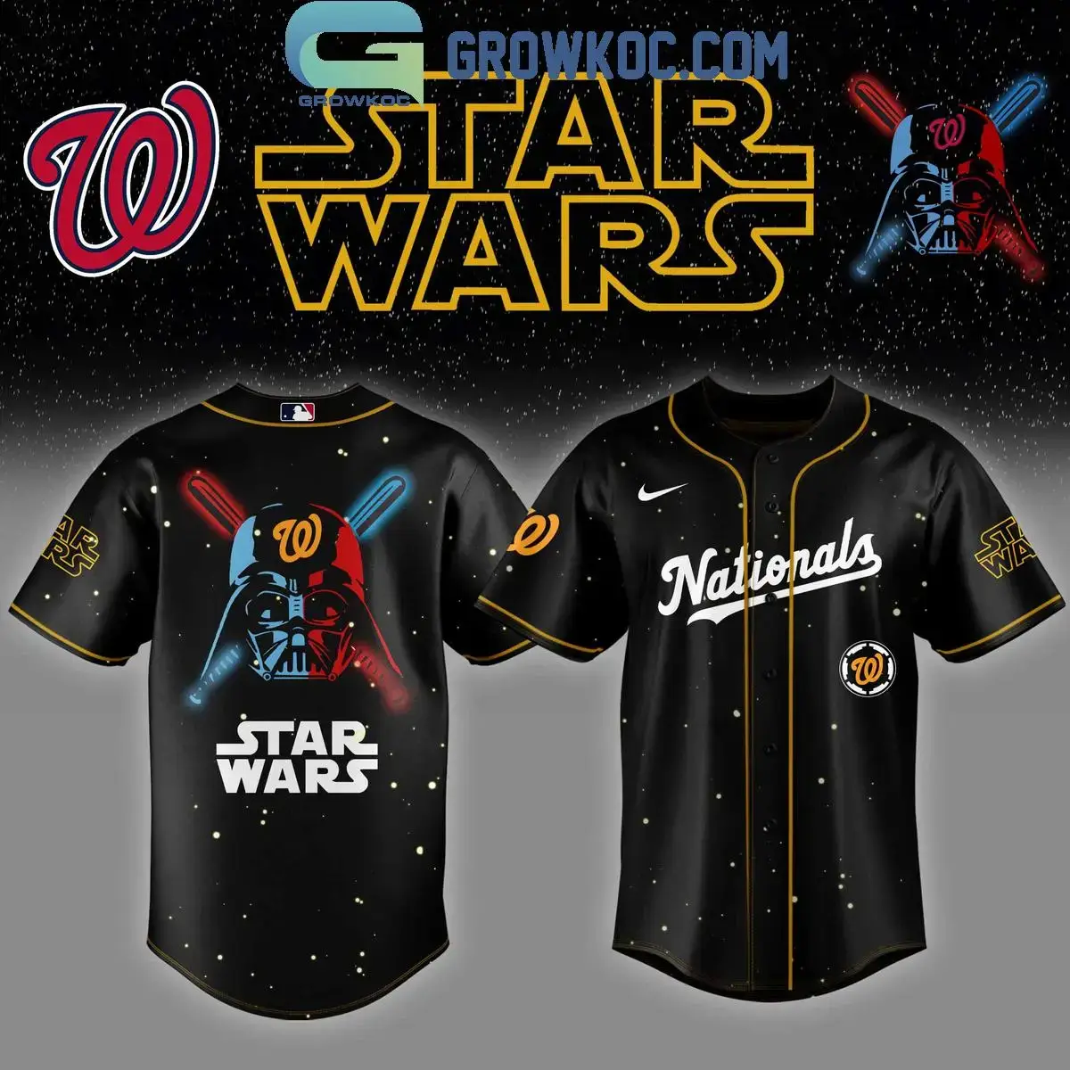 Washington Nationals MLB x Star Wars 2025 Baseball Jersey Image