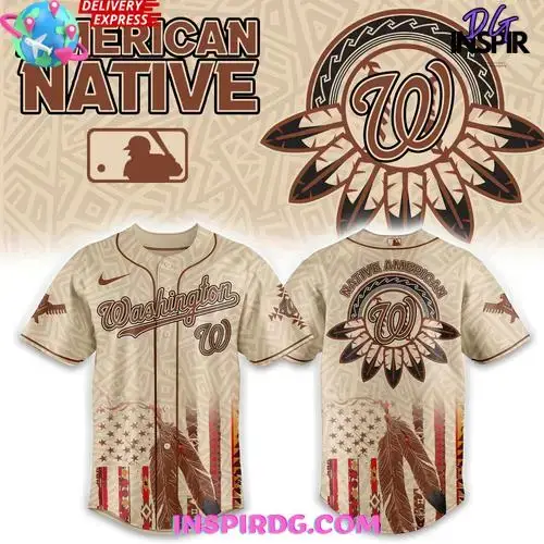 Washington Nationals Native American Heritage Honor 2025 Edition Baseball Jersey Image
