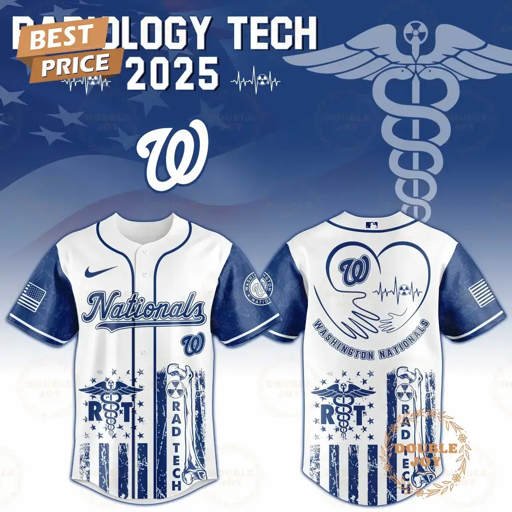 Washington Nationals Radiology Tech Night 2025 Limited Edition Baseball Jersey Image