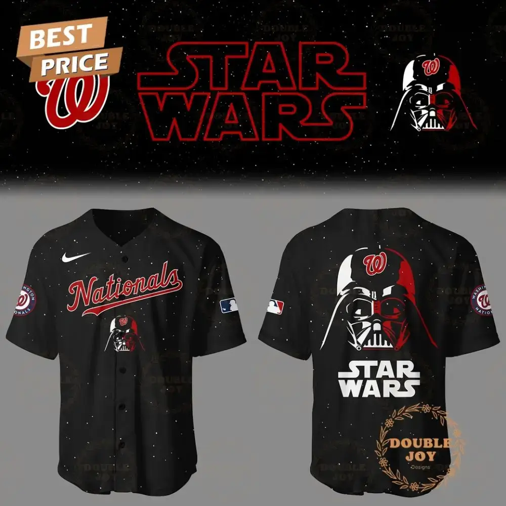 Washington Nationals Star Wars 2025 Limited Edition Baseball Jersey - Black Image