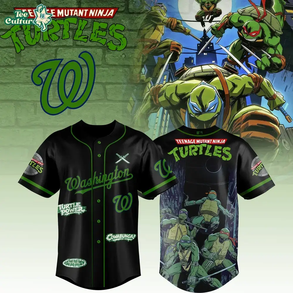 Washington Nationals Teenage Mutant Ninja Turtles Collaboration 2026 Limited Edition Baseball Jersey Image