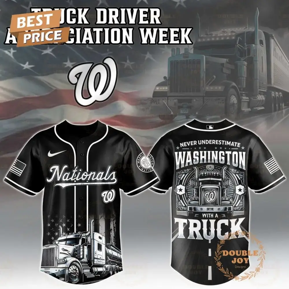 Washington Nationals Truck Driver Appreciation Week 2025 Limited Edition Baseball Jersey Image