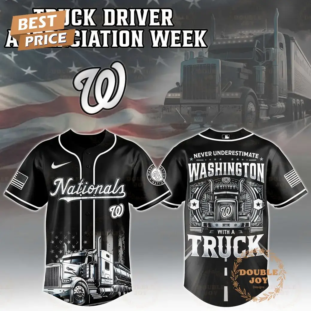 Washington Nationals Truck Driver Appreciation Week 2025 Limited Edition Baseball Jersey Image