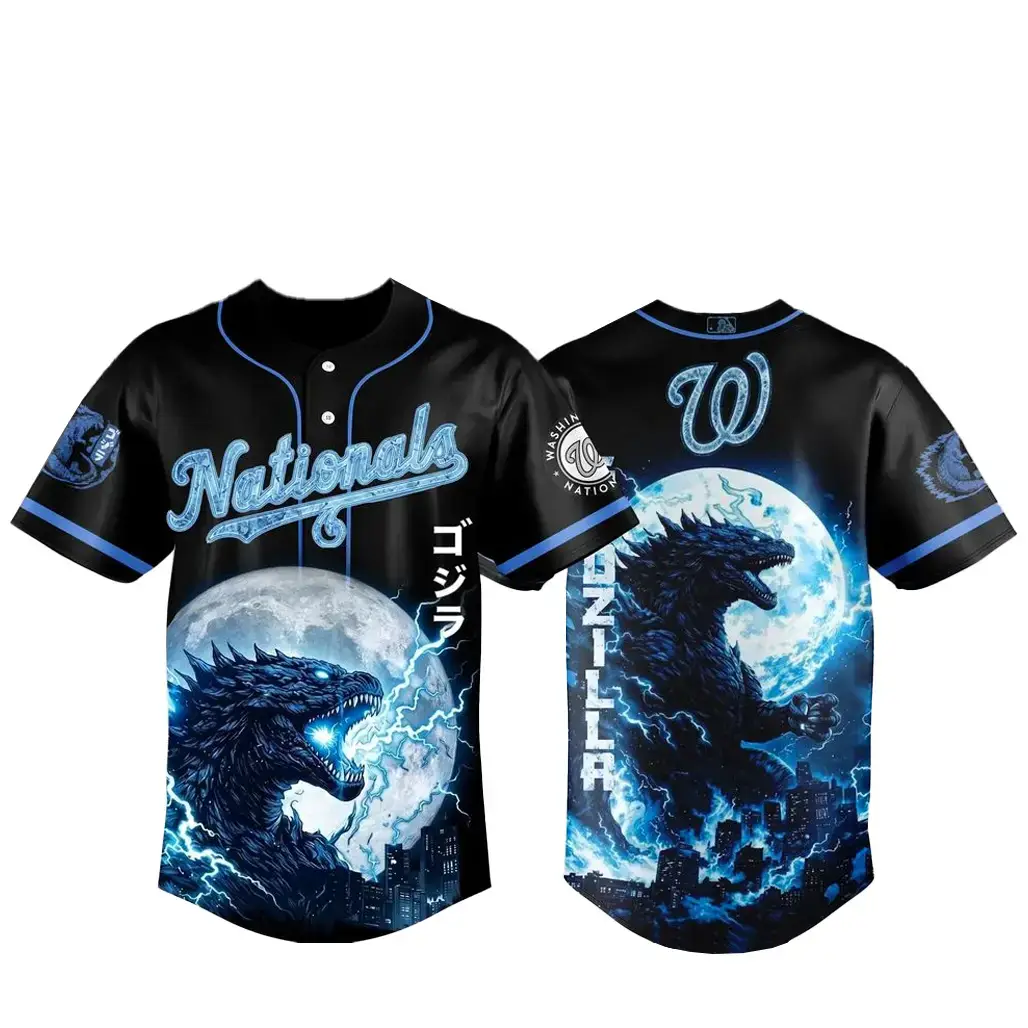 Washington Nationals x Godzilla Legendary 2026 Baseball Jersey Image