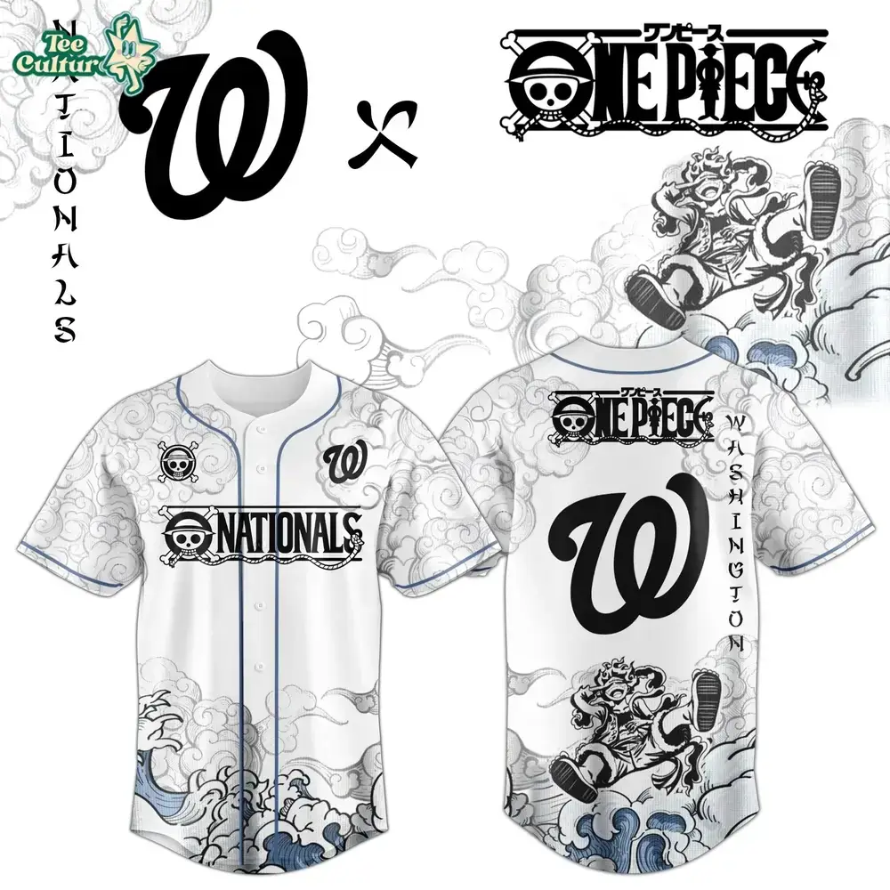 Washington Nationals x One Piece Jersey 2026 Luffy Gear 5 Image