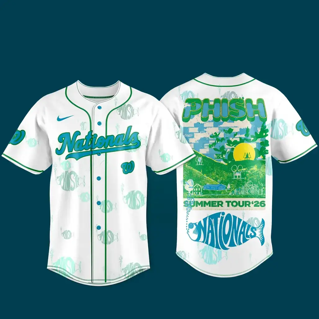 Washington Nationals x Phish Summer Tour 2026 Baseball Jersey Image
