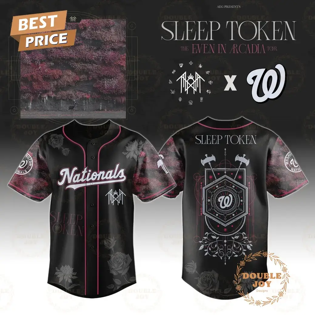 Washington Nationals x Sleep Token Tour 2025 Even in Arcadia Limited Edition Baseball Jersey Image