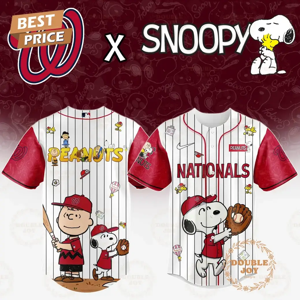Washington Nationals x Snoopy 2025 Limited Edition Baseball Jersey Image