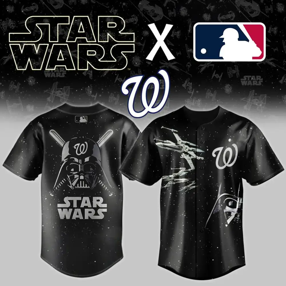 Washington Nationals X Star Wars Custom Baseball Jersey Image
