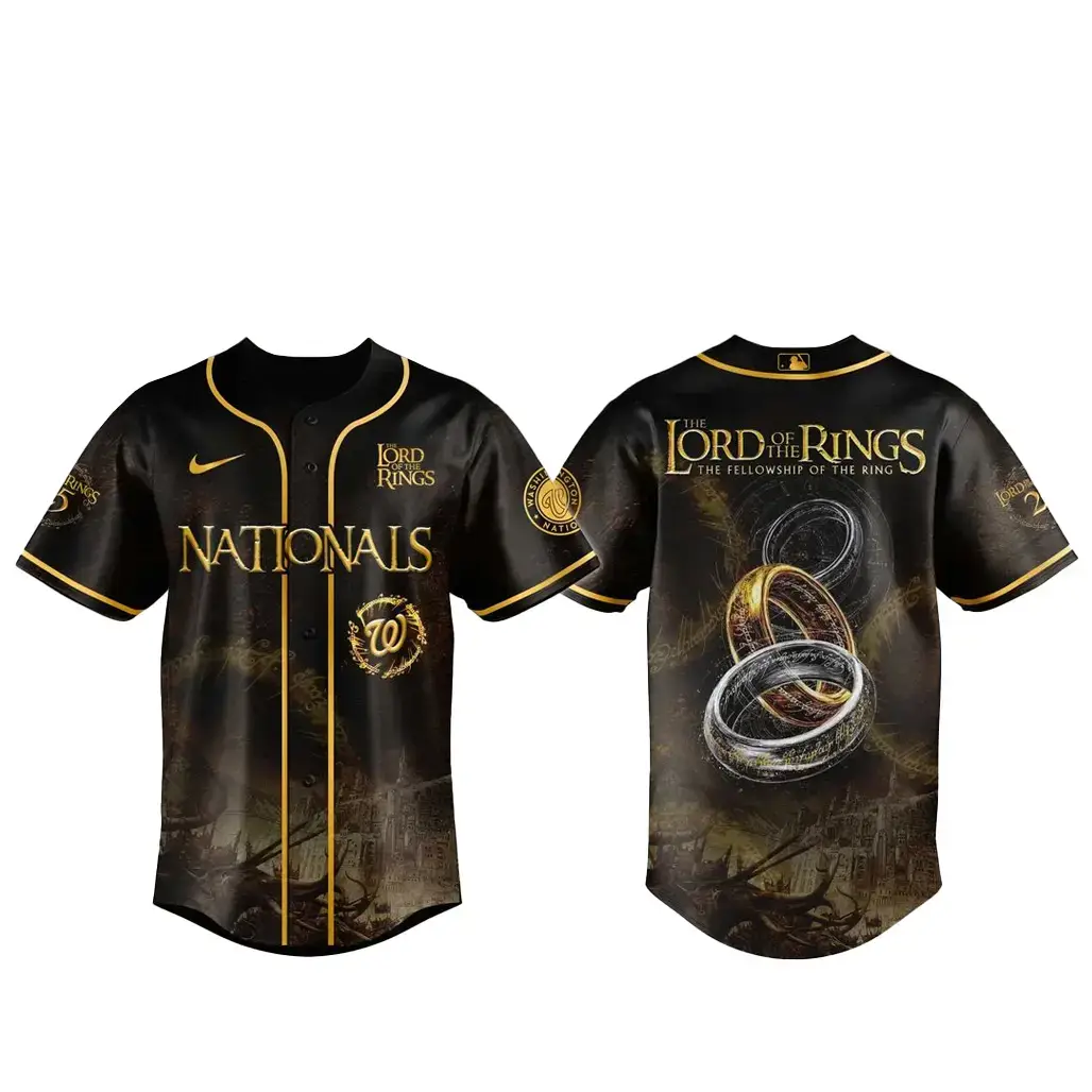 Washington Nationals x The Lord Of The Rings Baseball Jersey Image
