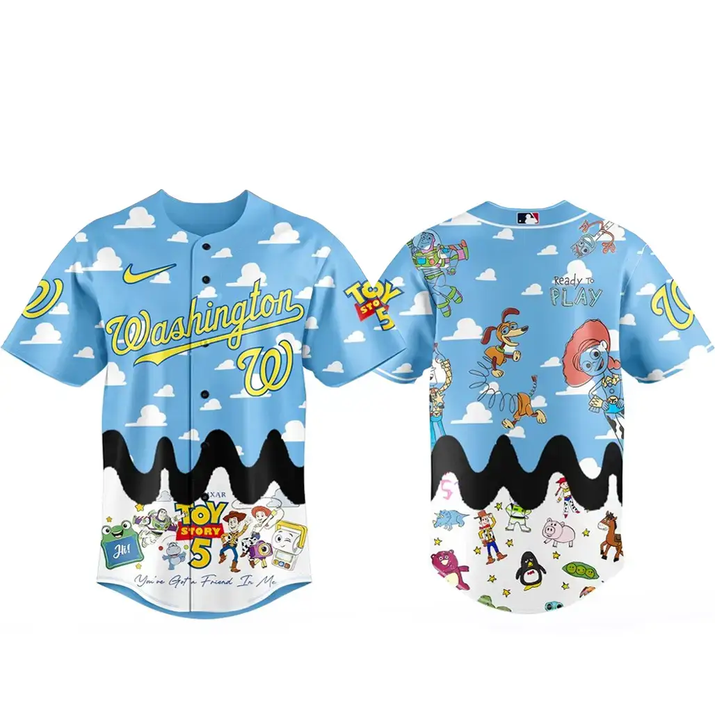 Washington Nationals x Toy Story 5 Baseball Jersey Version 1 Image
