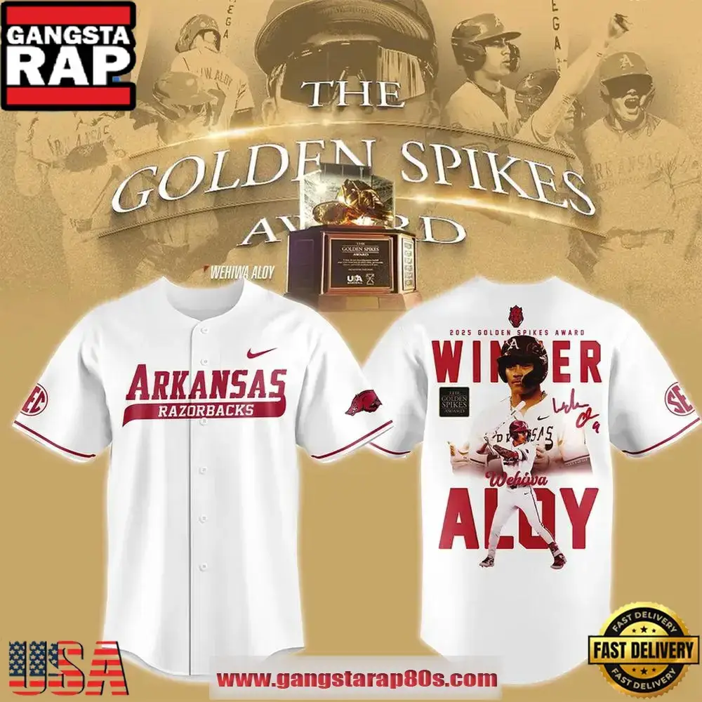 Wehiwa Kapahulehua Aloy 2025 Golden Spikes Award Winner Baseball Jersey Shirt Image