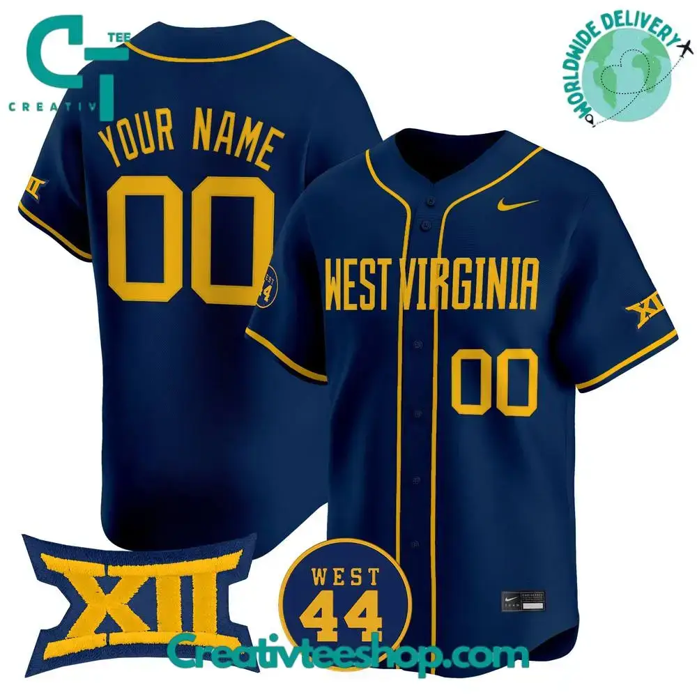 West Virginia Mountaineers Special New 2025 Baseball Jersey Image