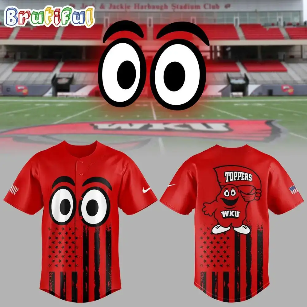Western Kentucky Hilltoppers 2025 Usa Flag Baseball Jersey Image