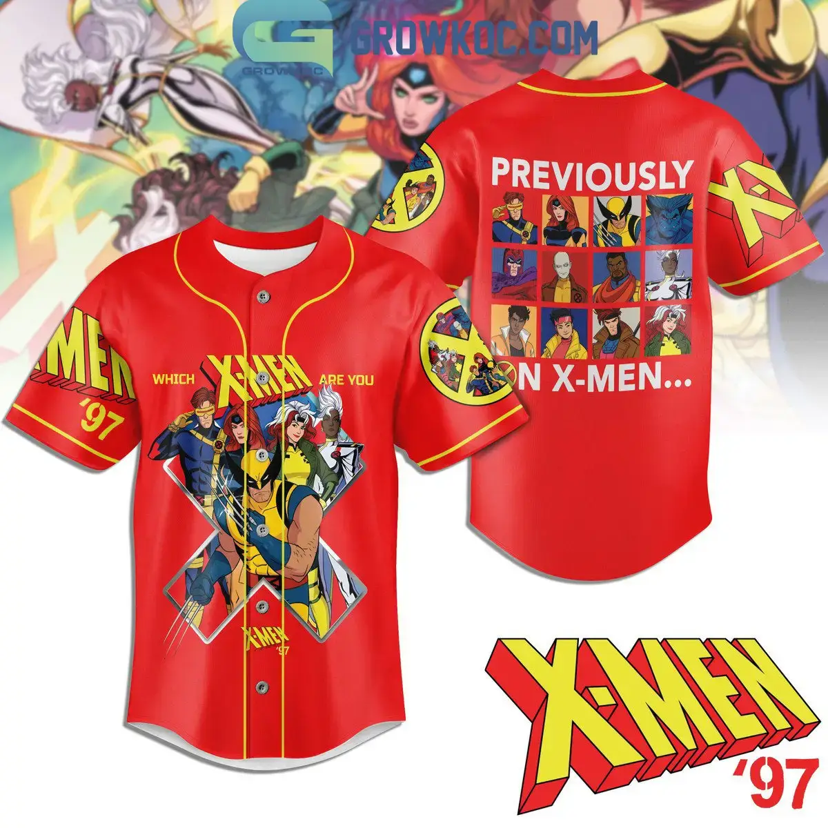 Which X-Men Are You Personalized Baseball Jersey Image