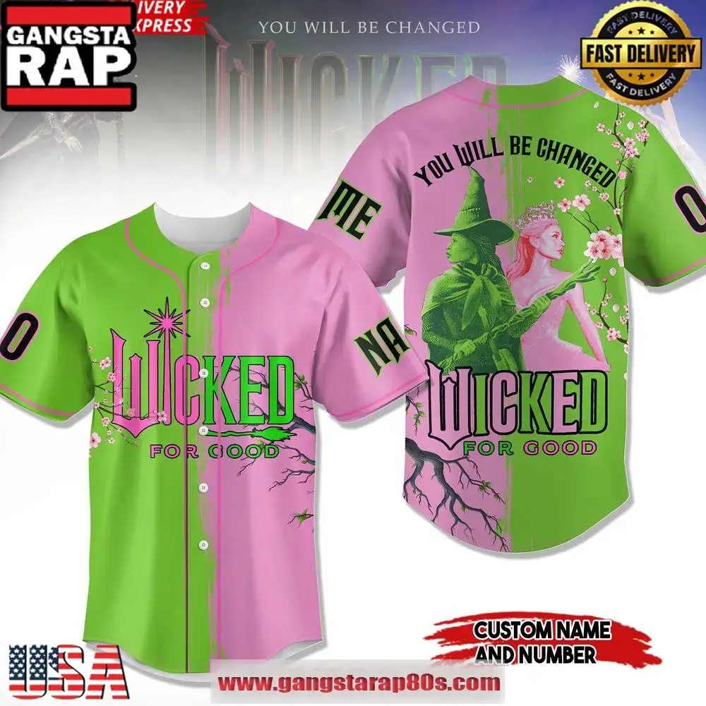 Wicked For Good Limited Edition Baseball Jersey Shirt Image
