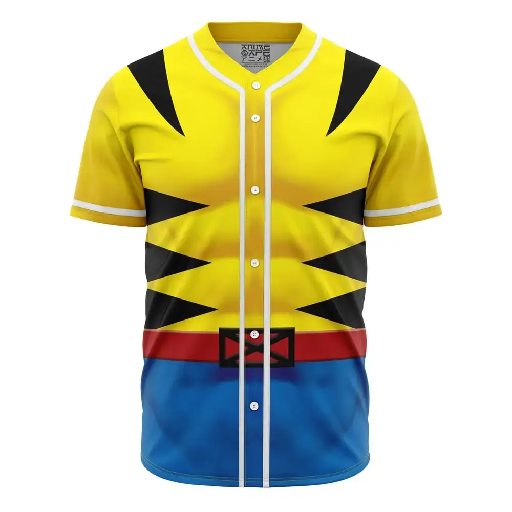 Wolverine Cosplay Marvel Baseball Jersey Image