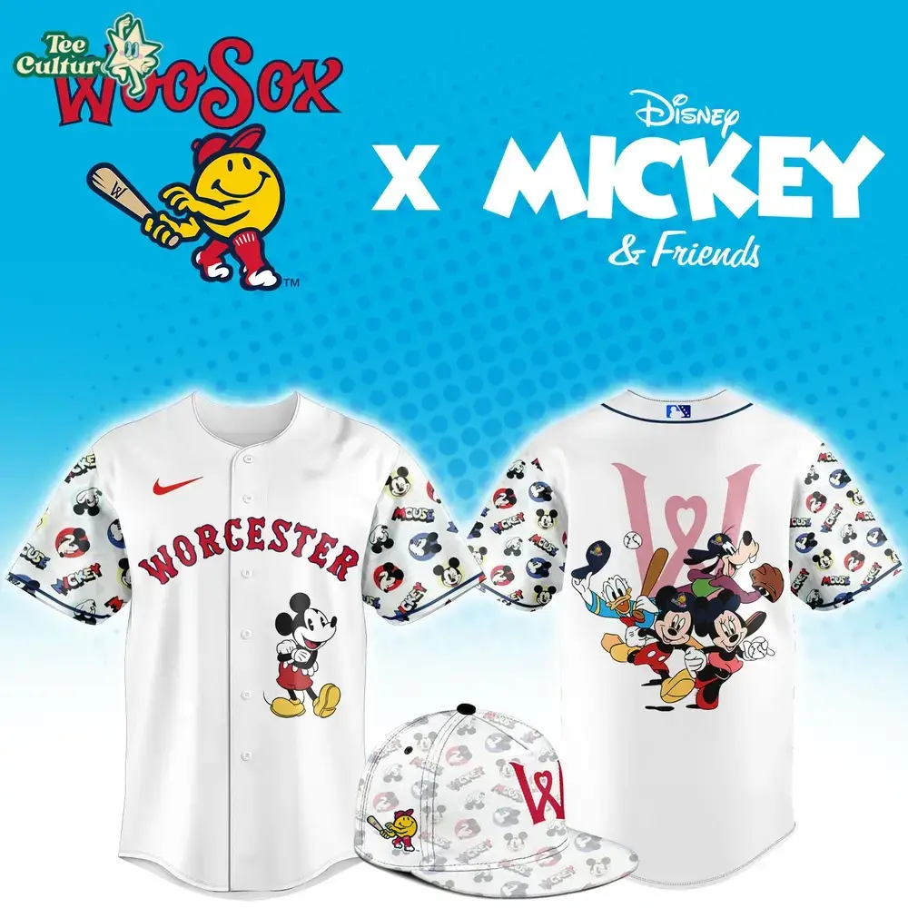 Worcester Red Sox Mickey Mouse Night Special Edition Jersey Image