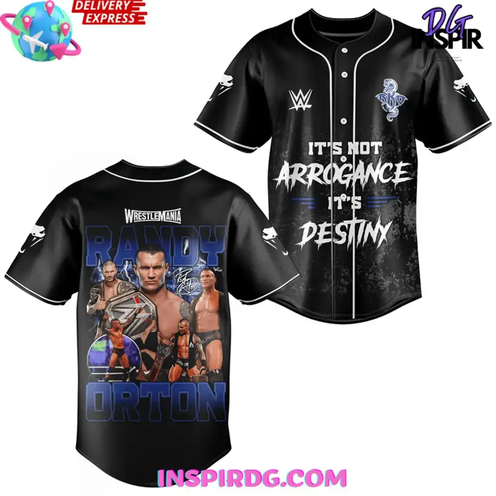 Wrestlemania Randy Orton Mma Baseball Jersey Image