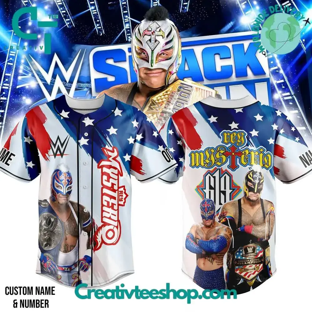 Wwe Rey Mysterio Baseball Jersey Image