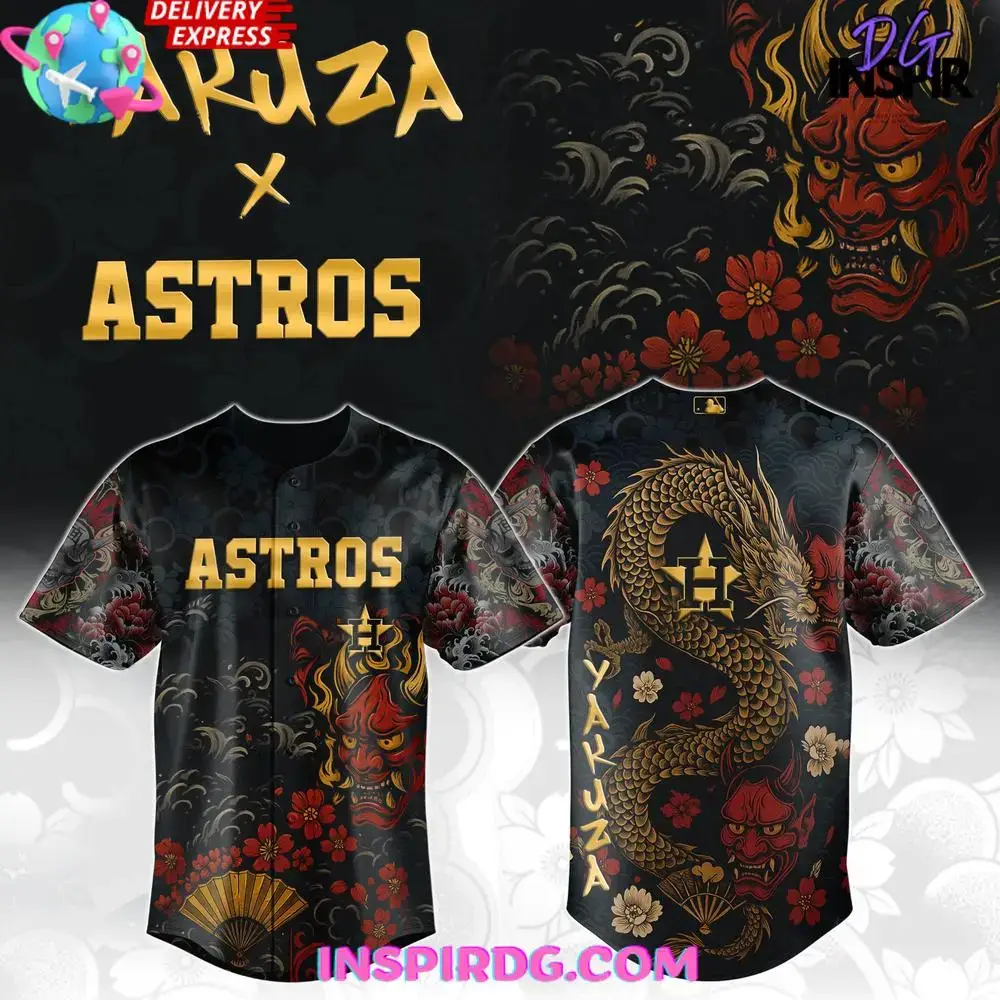 Yakuza X Houston Astros Limited Edition Baseball Jersey Image