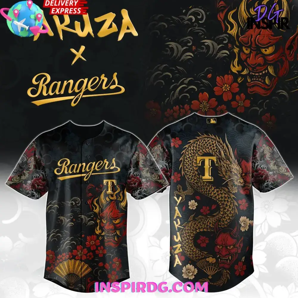 Yakuza X Texas Rangers Limited Edition Baseball Jersey Image