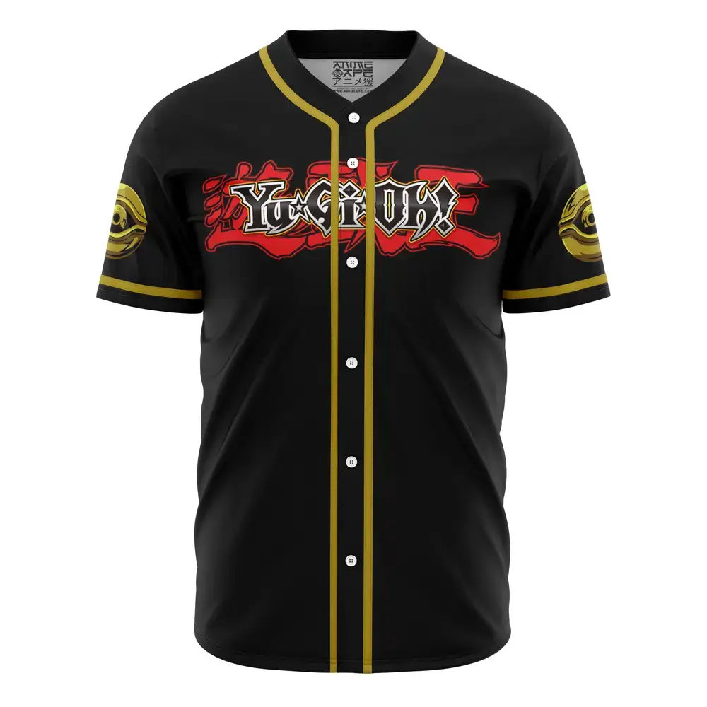 Yu-Gi-Oh! Black Baseball Jersey - Stylish Anime Apparel For Fans Image