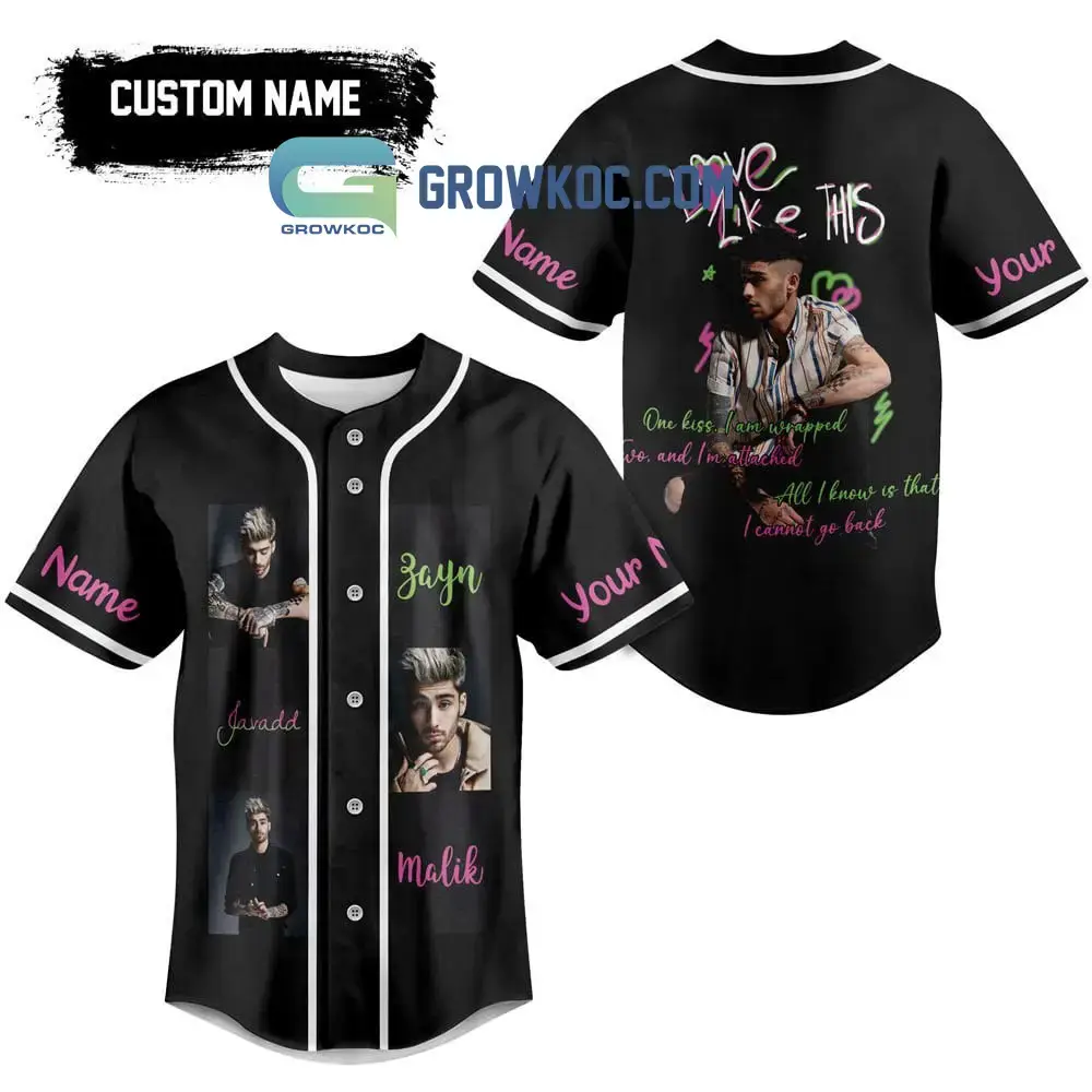 Zain Javadd Malik Love Like This Personalized Baseball Jersey Image