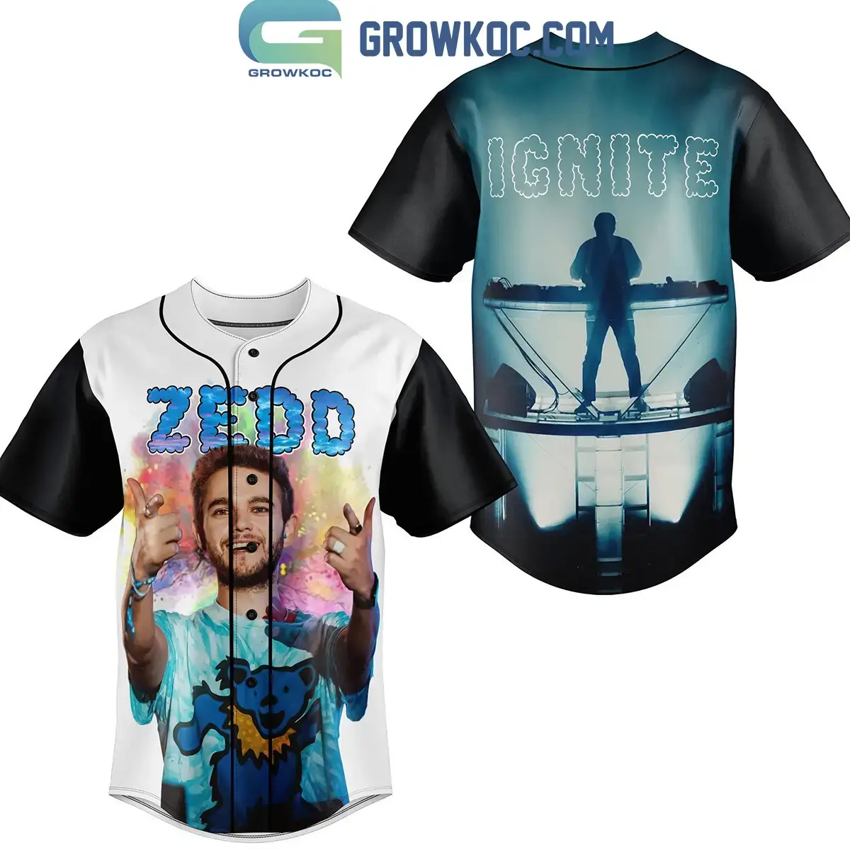 Zedd Stay The Night Ignite Personalized Baseball Jersey Image