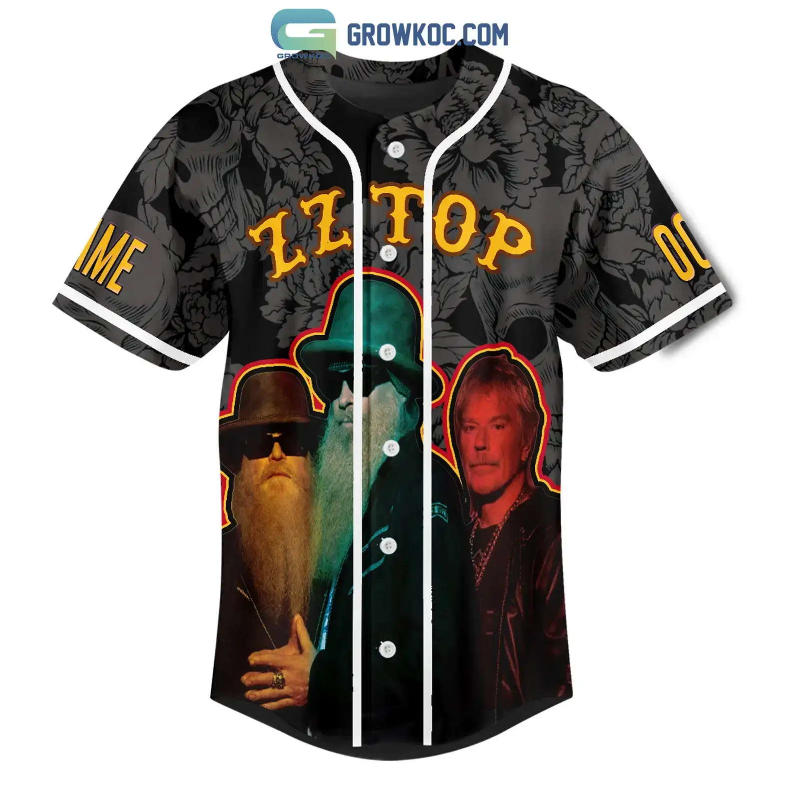 ZZ Top I'm Bad I'm Nationwide Personalized Baseball Jersey Image
