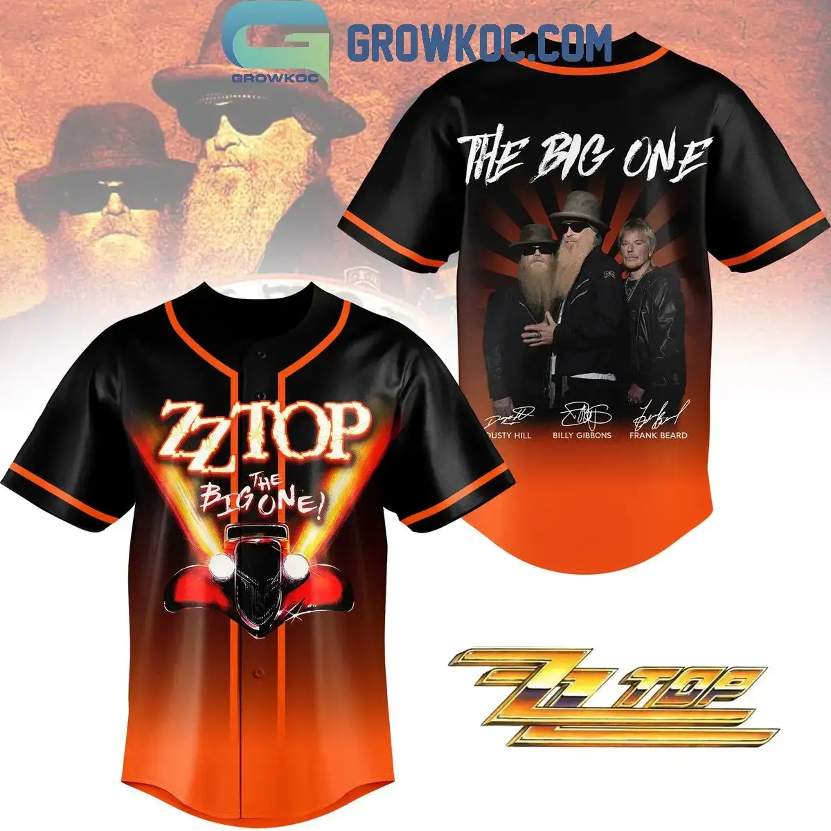 ZZ Top The Big One Baseball Jersey Image