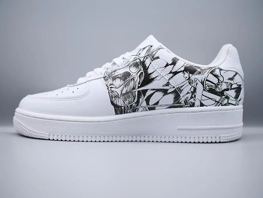 Eren Yeager X Levi Ackerman Low Top Sneakers - Attack on Titan - Image 3