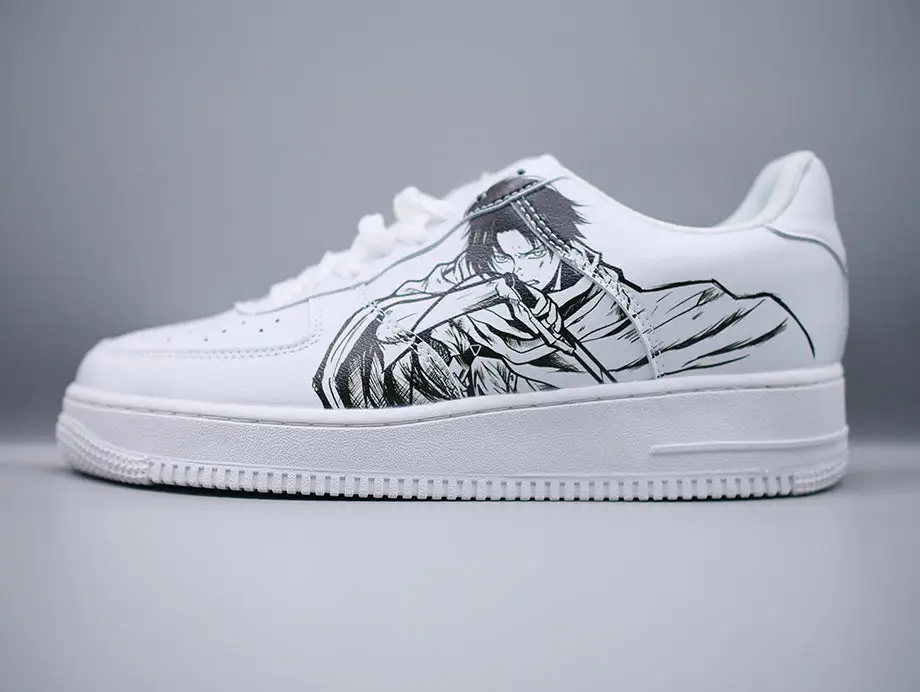Eren Yeager X Levi Ackerman Low Top Sneakers - Attack on Titan - Image 2