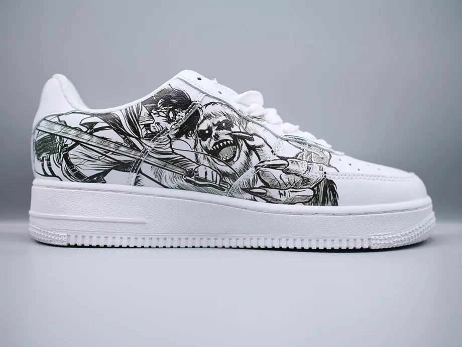 Eren Yeager X Levi Ackerman Low Top Sneakers - Attack on Titan - Image 4