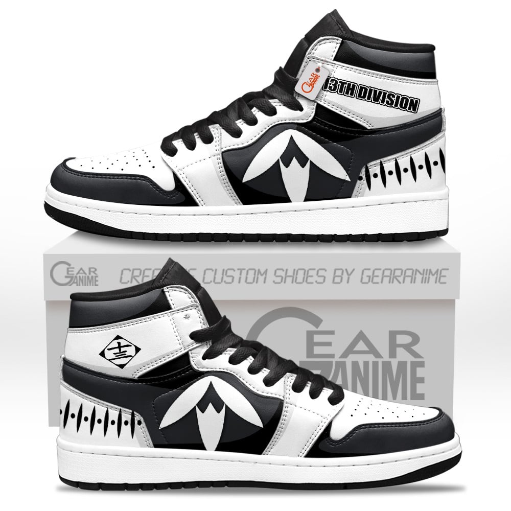 13th Division The Gotei 13's Custom Anime High-Top Leather Sneakers